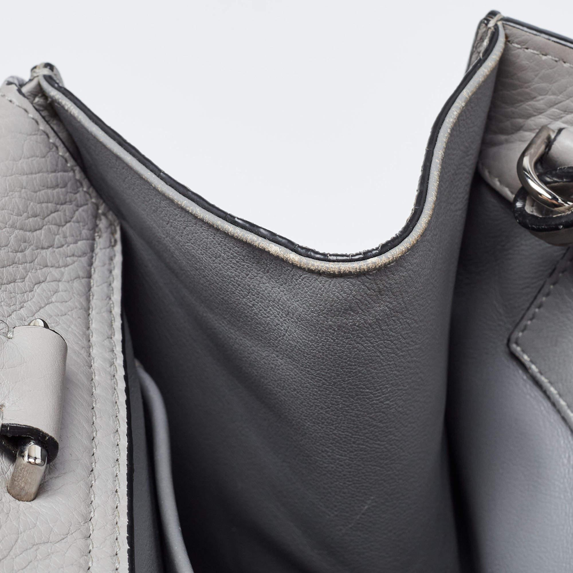 Givenchy Medium Obsedia Tragetasche aus grauem Leder Medium im Angebot 10