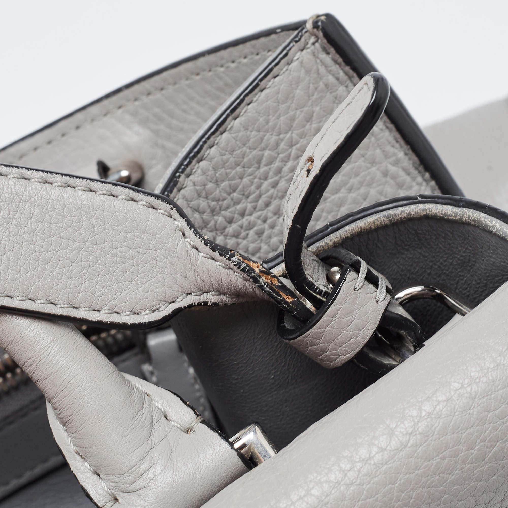 Givenchy Medium Obsedia Tragetasche aus grauem Leder Medium im Angebot 14