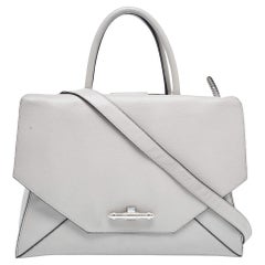 Givenchy Grey Leather Medium Obsedia Tote