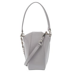Givenchy Grey Leather Mini Antigona Vertical Crossbody Bag