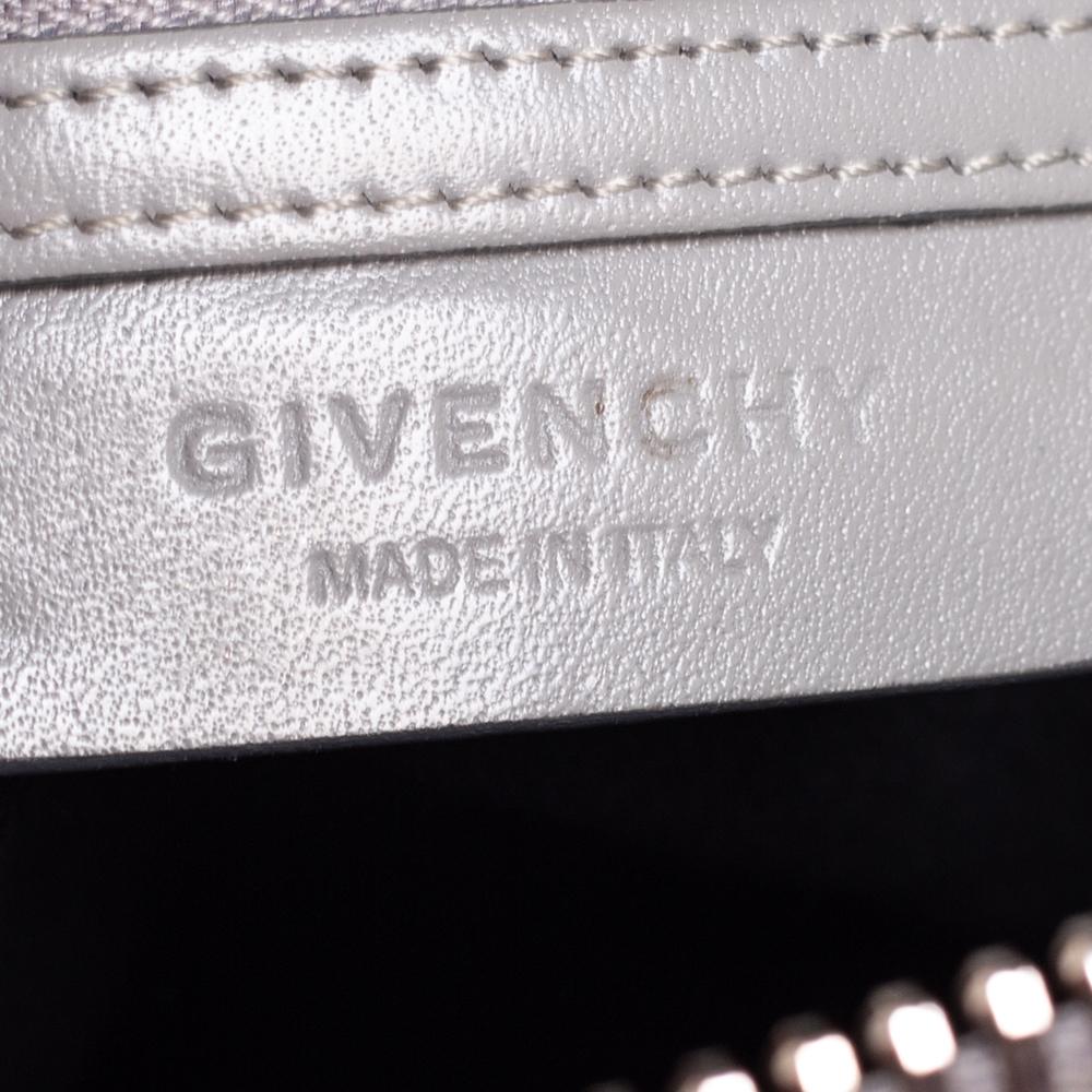 Gray Givenchy Grey Leather Small Antigona Satchel