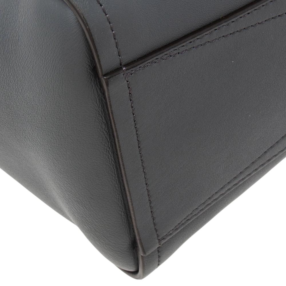 Givenchy Grey Leather Small Mystic Foldover Top Handle Bag 3