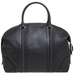 Givenchy Grey Leather Weekender Bag