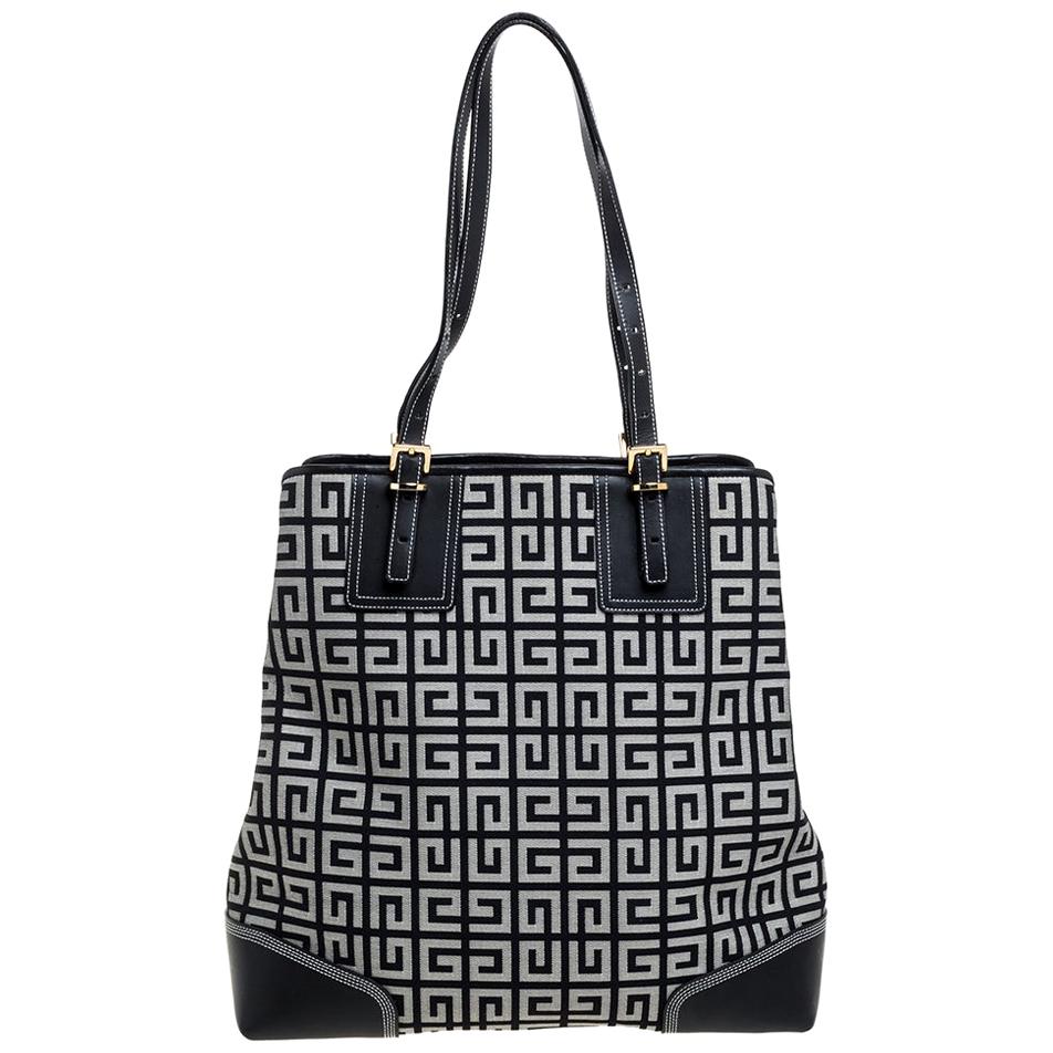 Givenchy Grey Monogram Canvas and Leather Tote