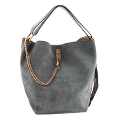 Givenchy GV Bucket Bag Leather and Suede Medium