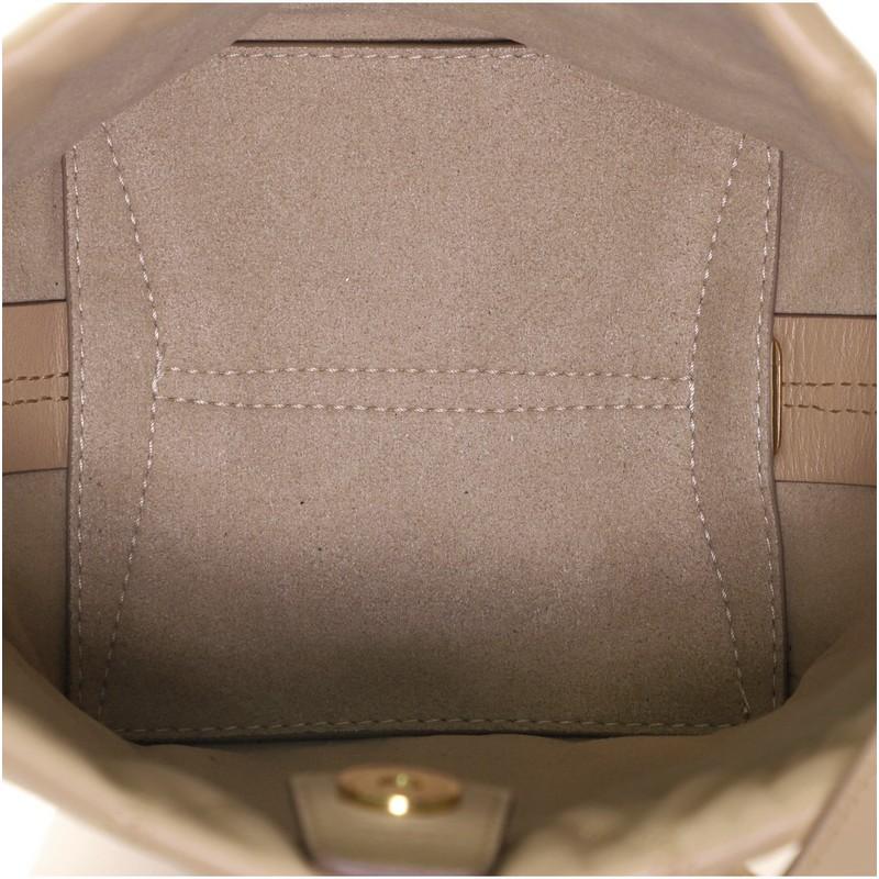 Brown Givenchy GV Bucket Bag Quilted Leather Mini