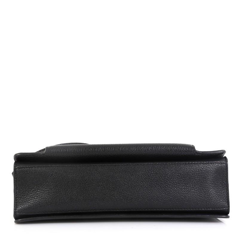 Givenchy GV3 Flap Bag Leather Medium In Good Condition In NY, NY