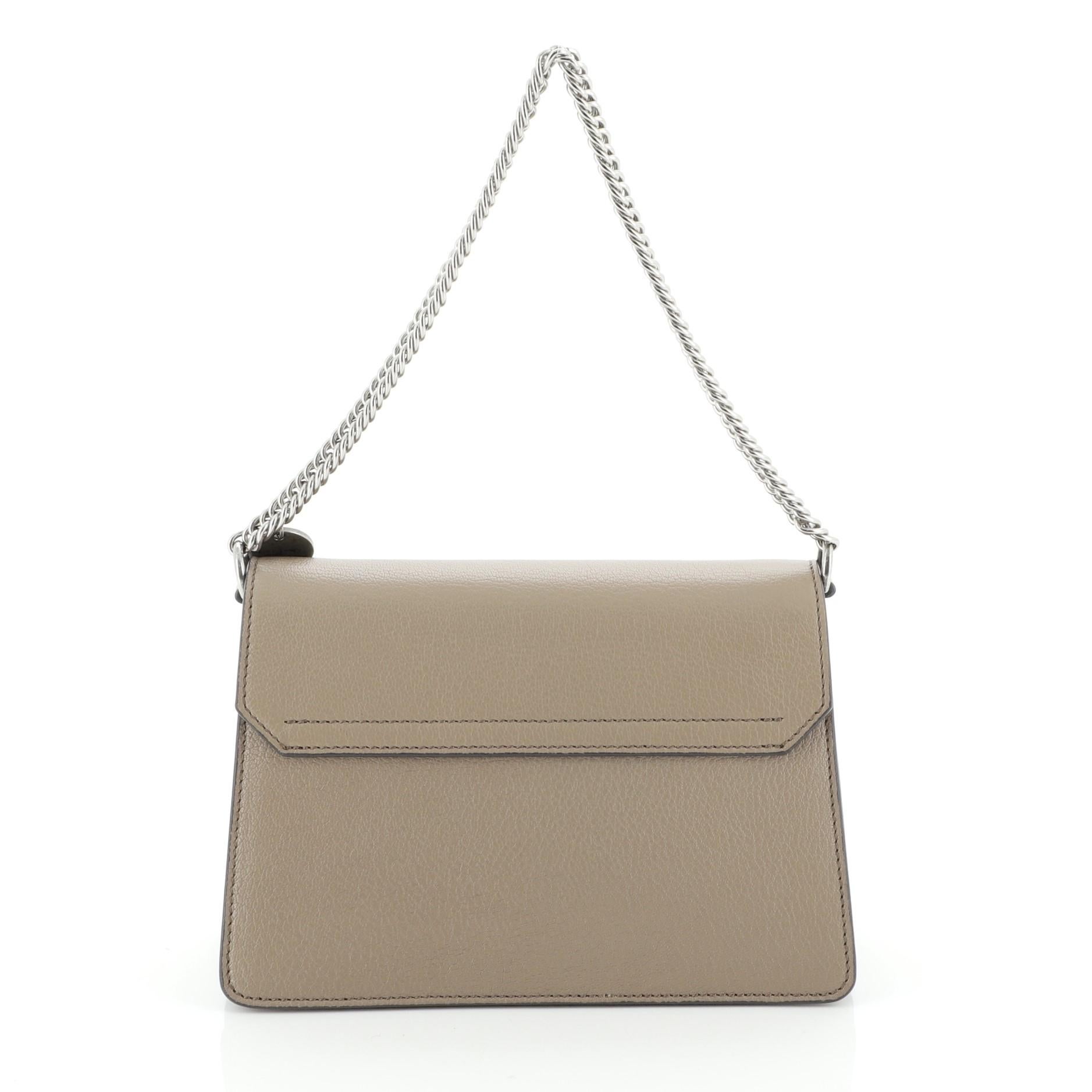 Givenchy GV3 Flap Bag Leather Small In Good Condition In NY, NY