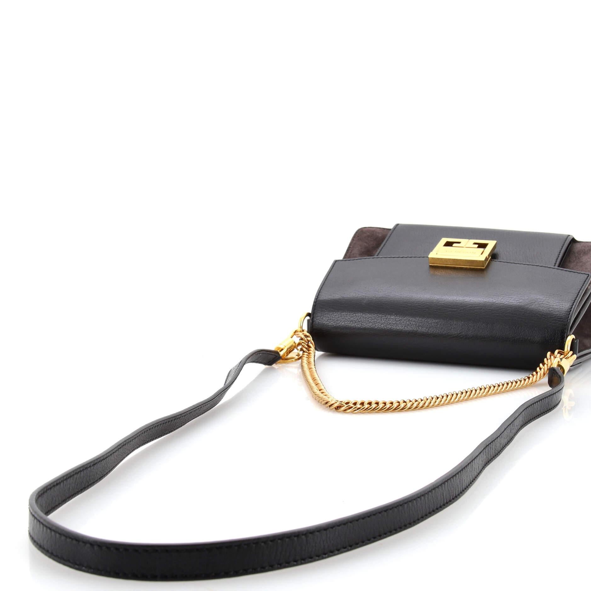 Givenchy GV3 Flap Bag Leder mit Wildleder Klein 2