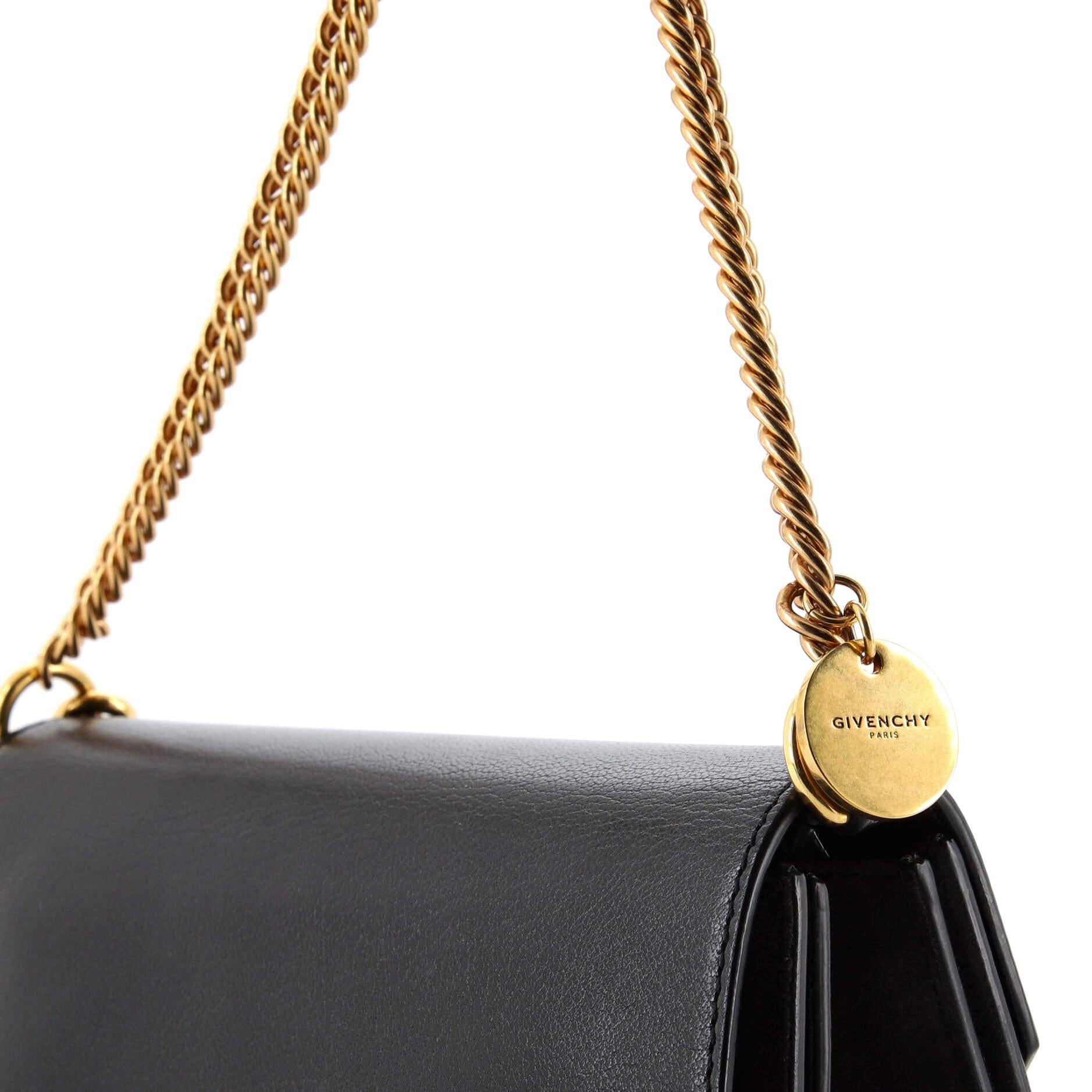 Givenchy GV3 Flap Bag Leder mit Wildleder Klein 3