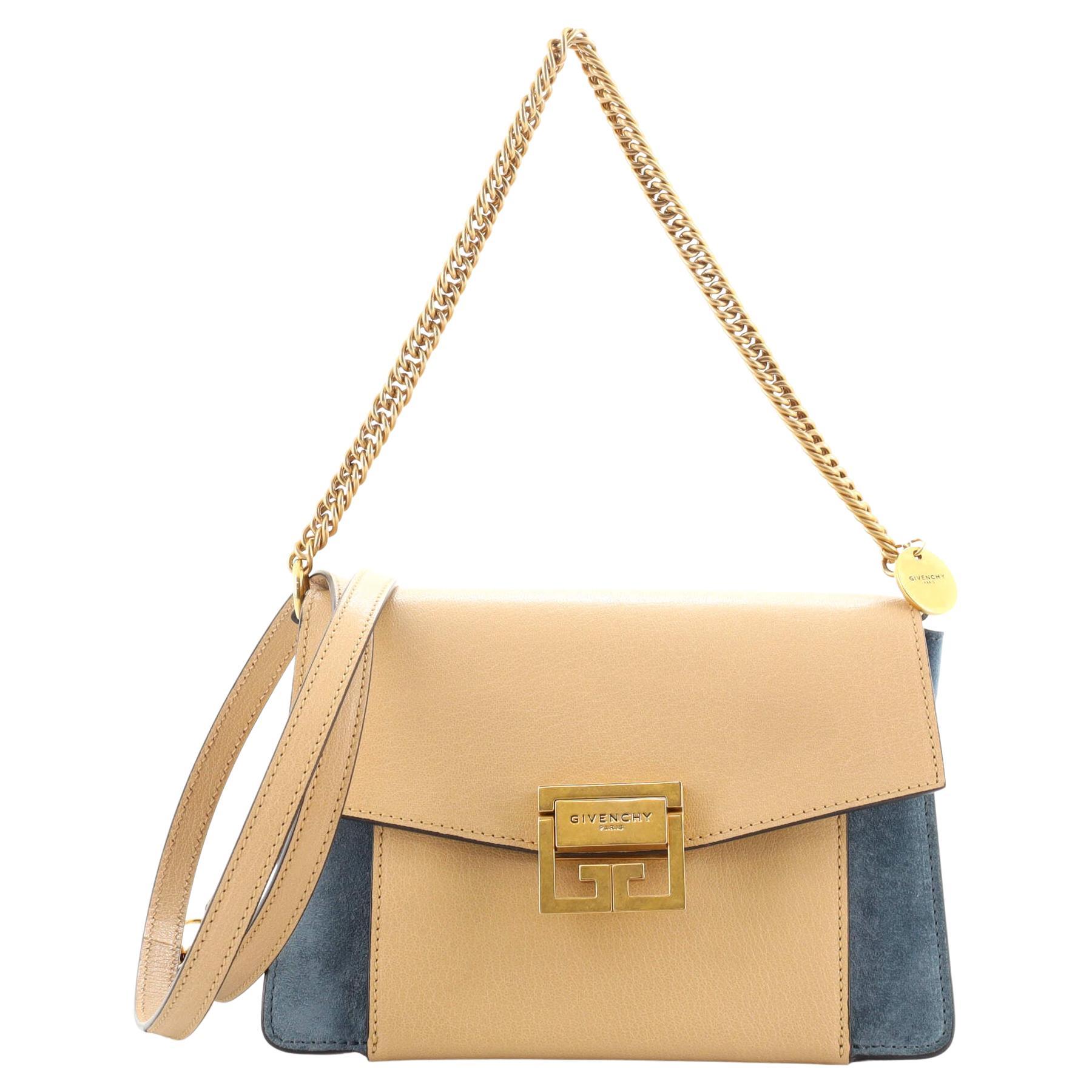 Givenchy GV3 Flap Bag Leather with Suede Small at 1stDibs