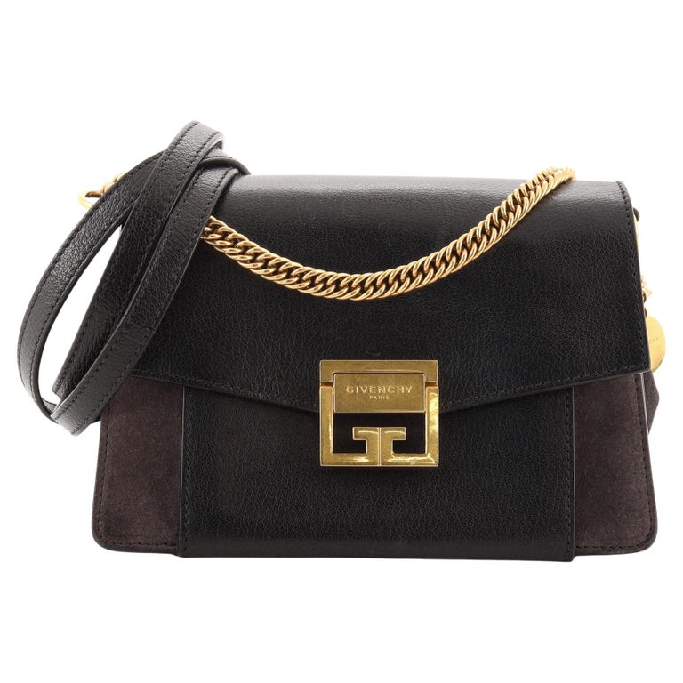 Givenchy GV3 Flap Bag Leather with Suede Small at 1stDibs
