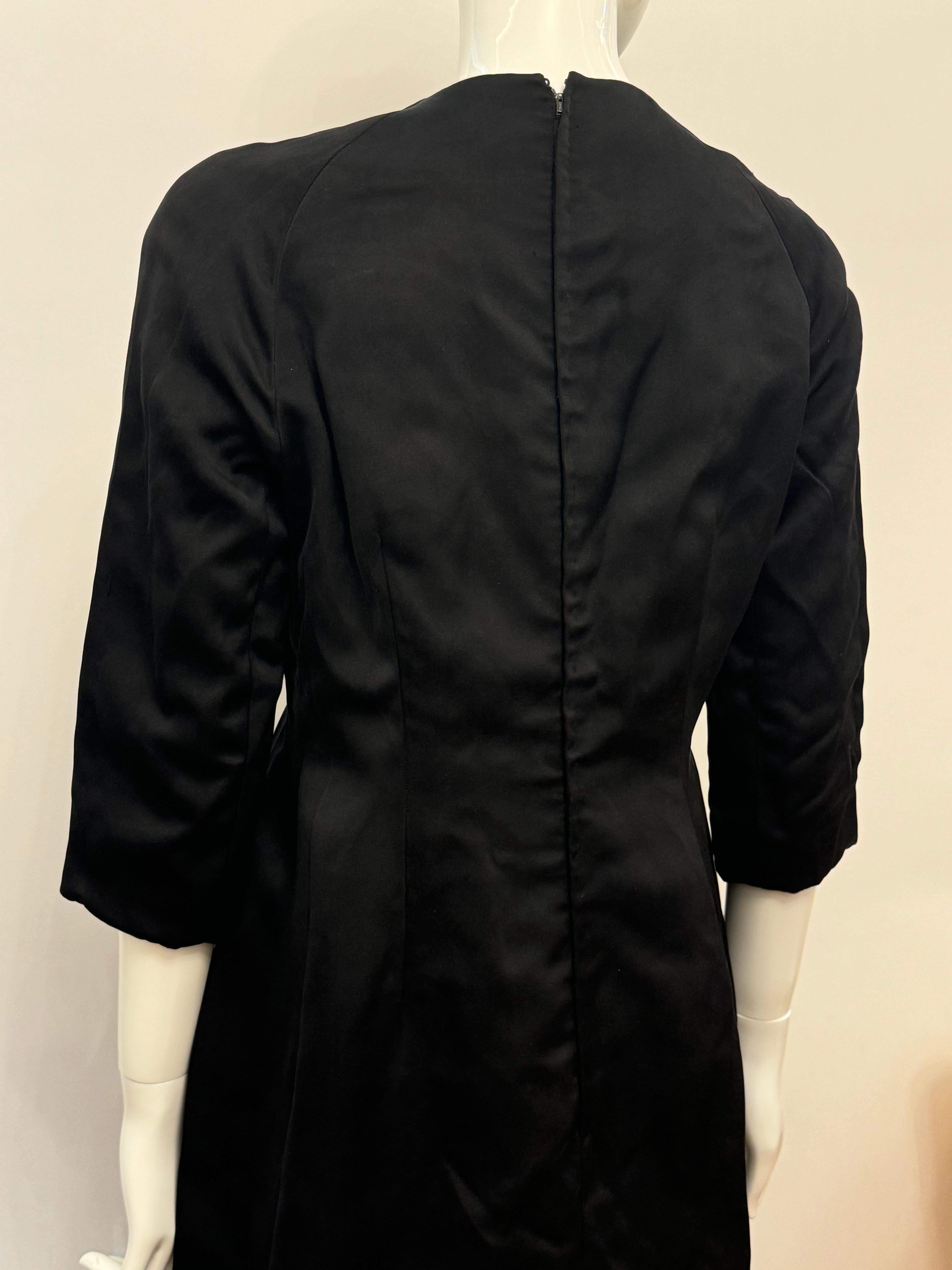 Givenchy Haute Couture 1950’s Audrey Hepburn black evening gown For Sale 5