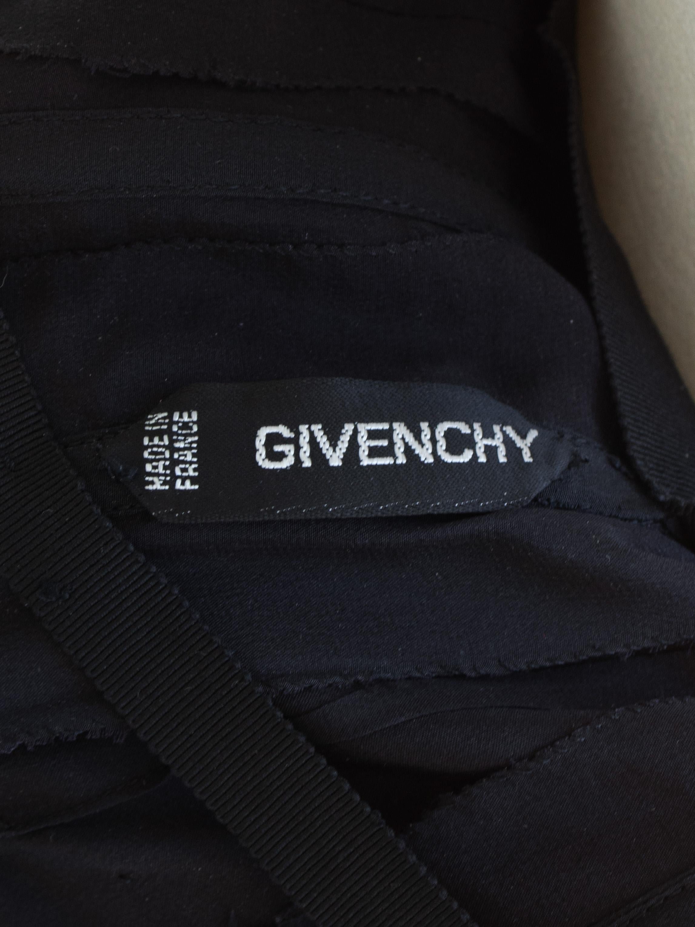 Givenchy Alta Costura Años 80 Vestido Vintage Blanco Negro Lunares en venta 10