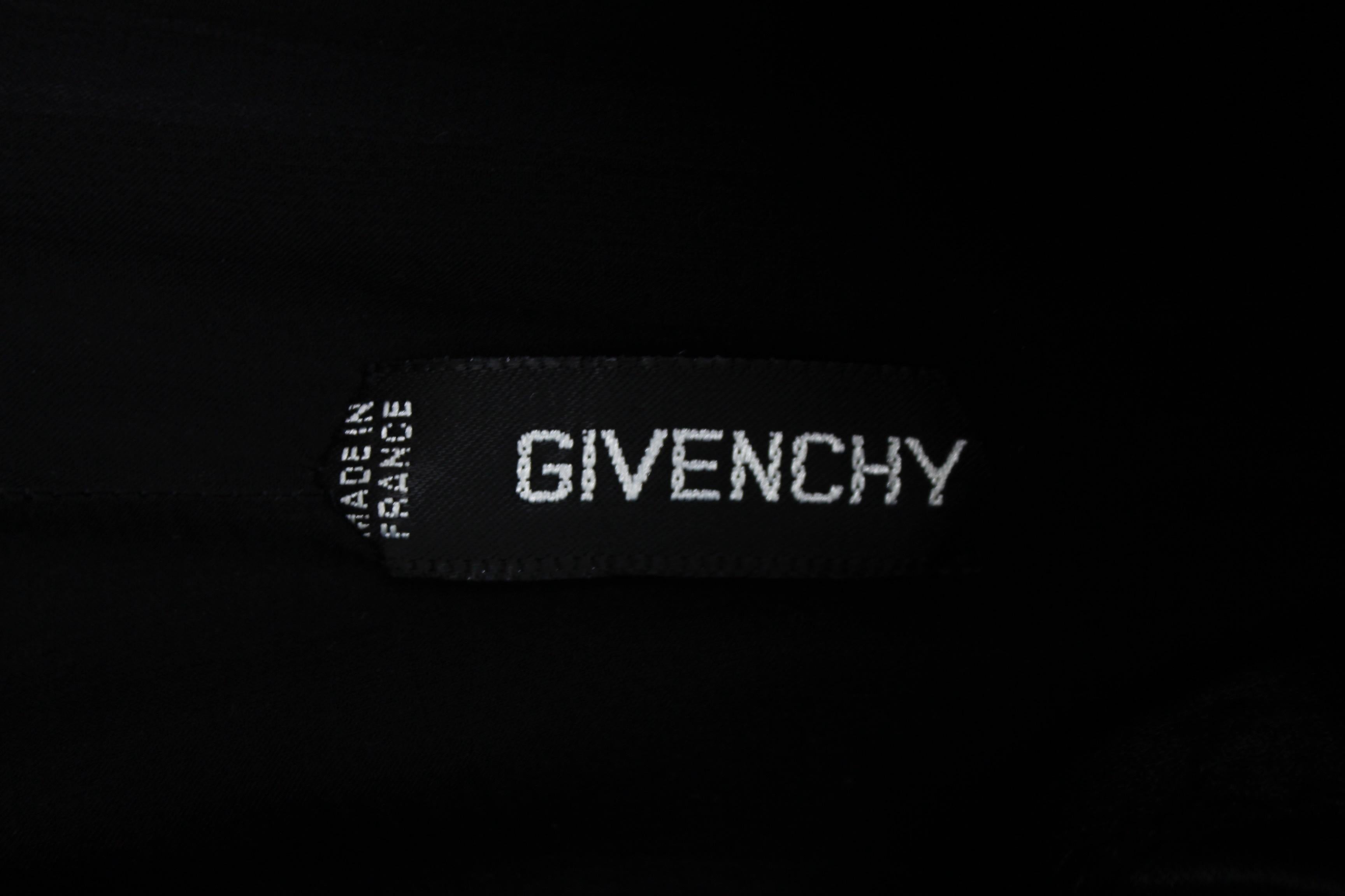 Givenchy Haute Couture black satin sheath dress 5
