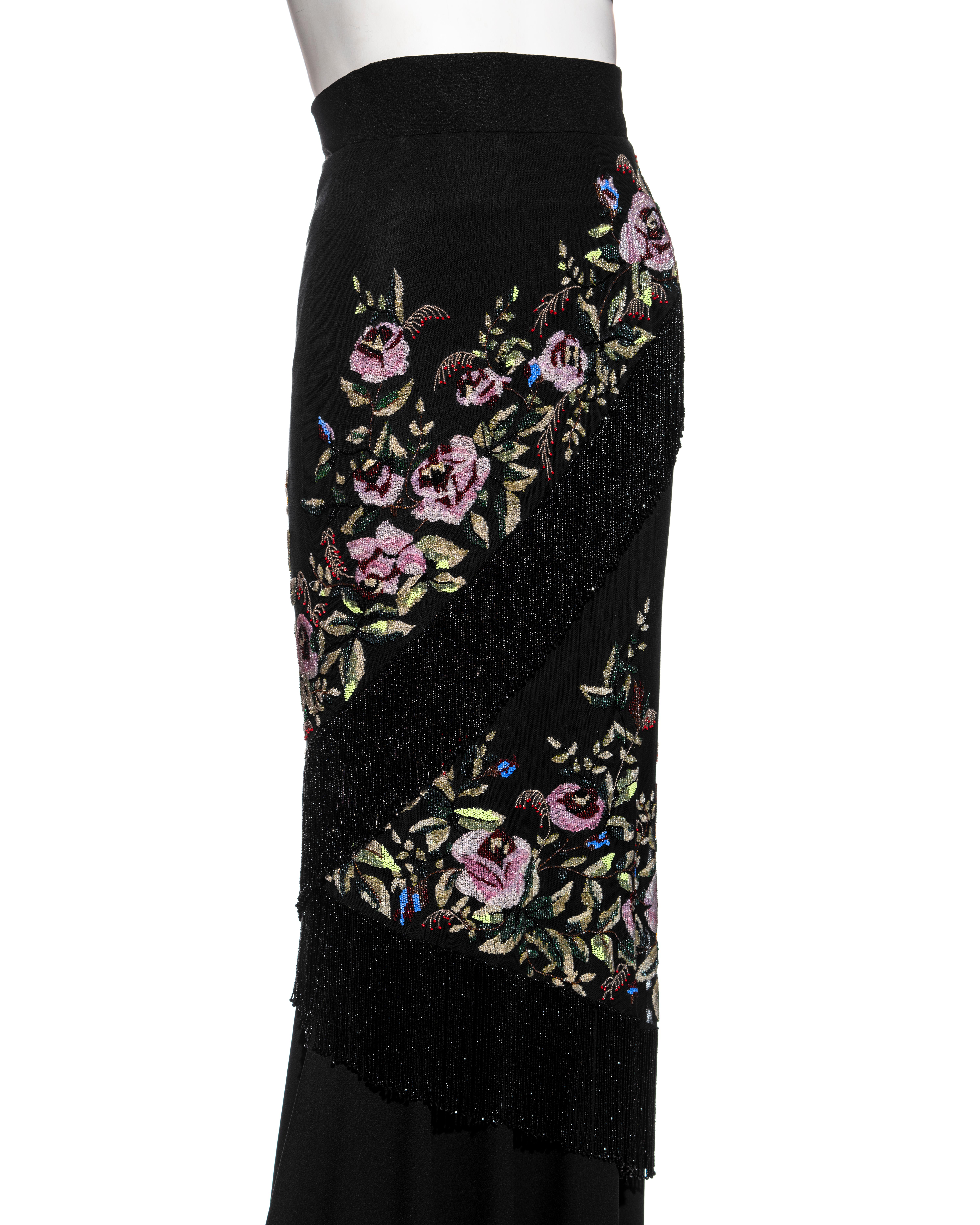 Givenchy Haute Couture by Alexander McQueen beaded evening skirt, fw 1998 For Sale 2