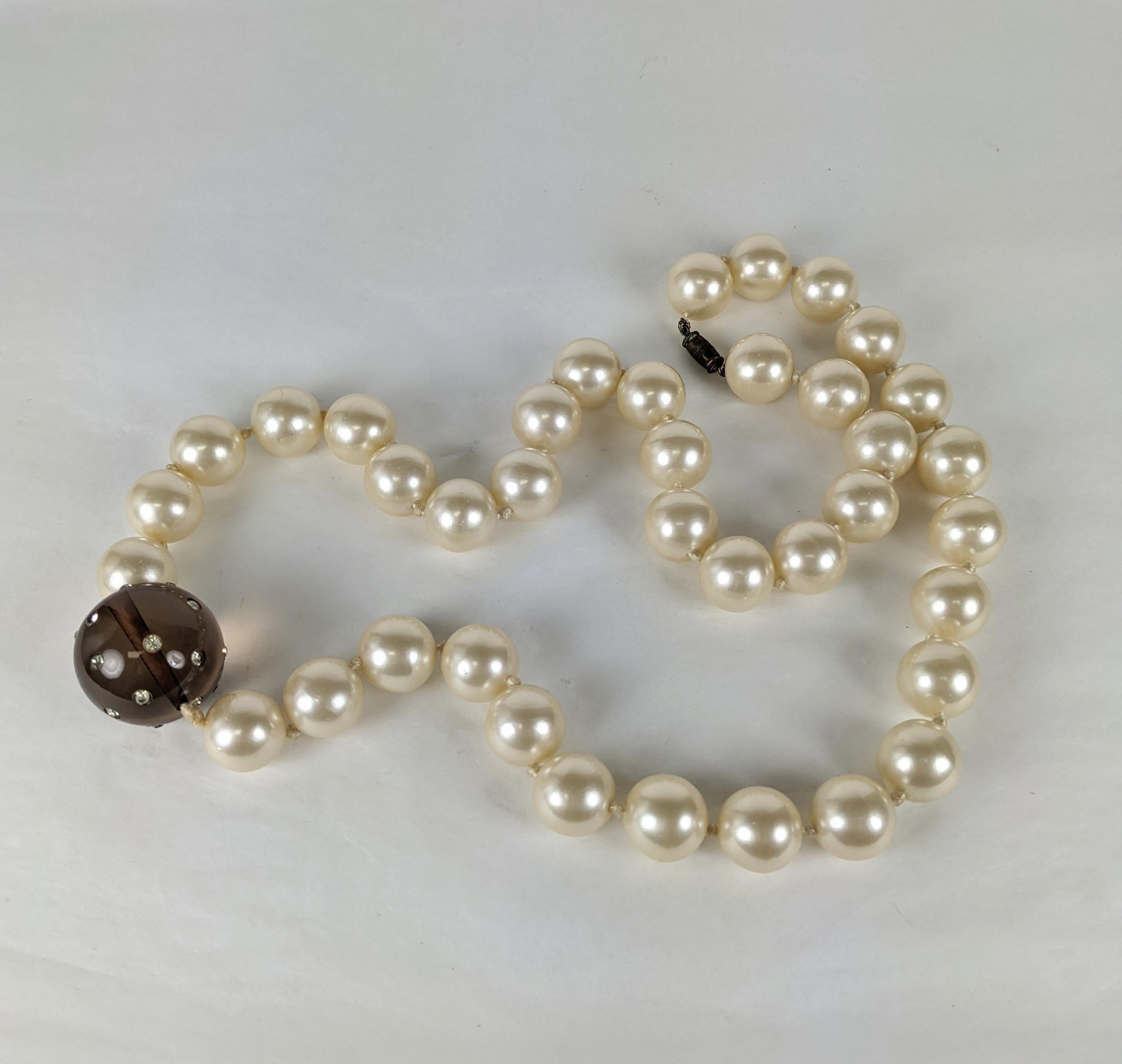 Givenchy Haute Couture Collier de perles Gripoix en verre, Bunny Mellon Bon état - En vente à New York, NY