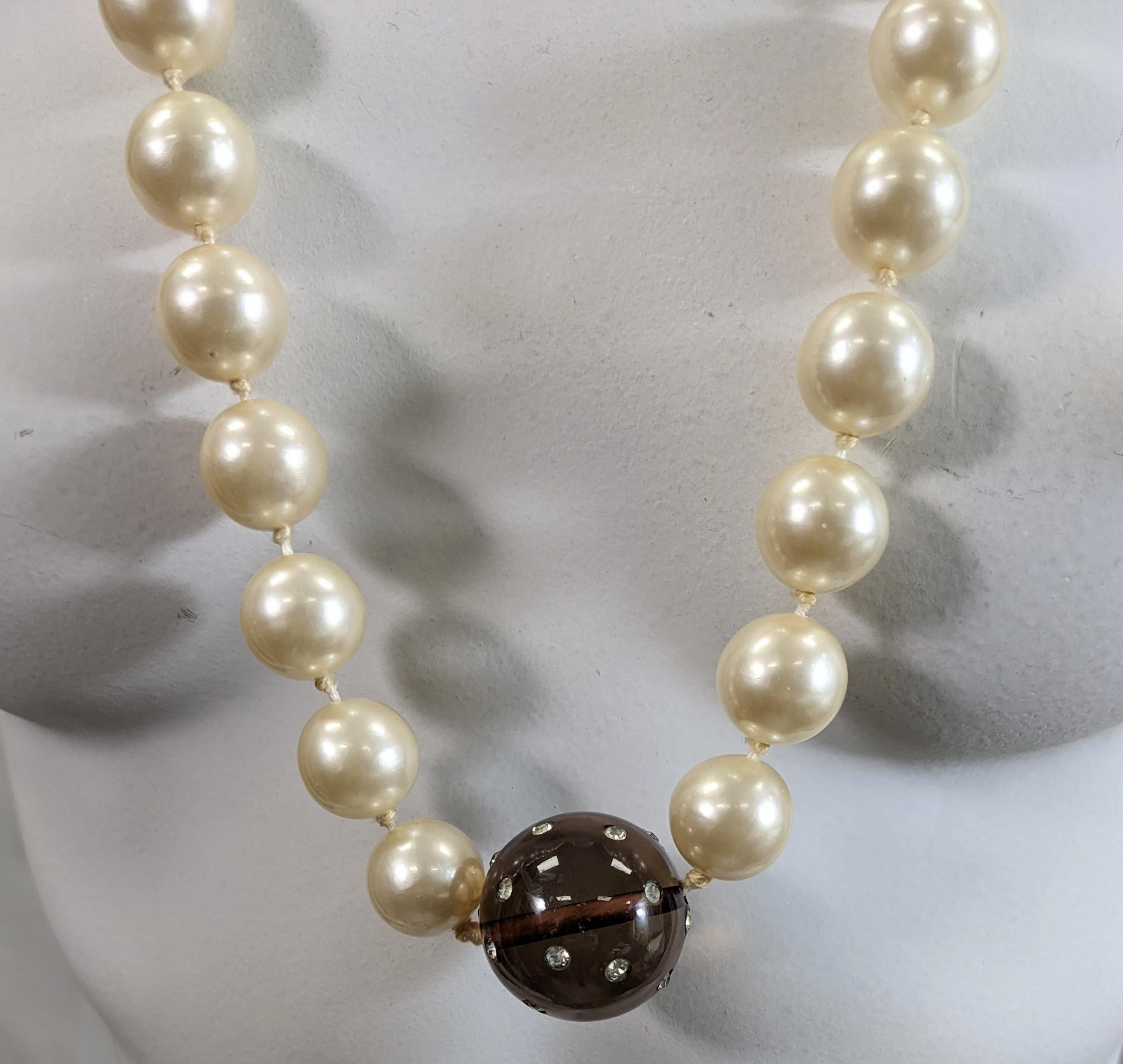Givenchy Haute Couture Collier de perles Gripoix en verre, Bunny Mellon Pour femmes en vente