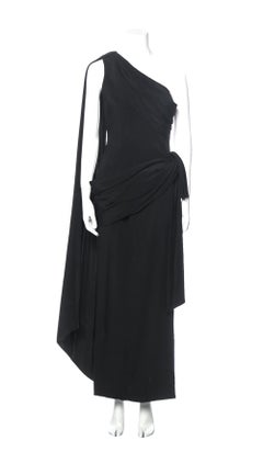 Givenchy Haute Couture One Shoulder Evening Gown