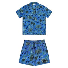 Givenchy Hawaiian Silk Shirt & Shorts Two-Piece Set