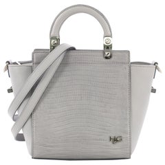 Givenchy HDG Tote Lizard Embossed and Leather Mini