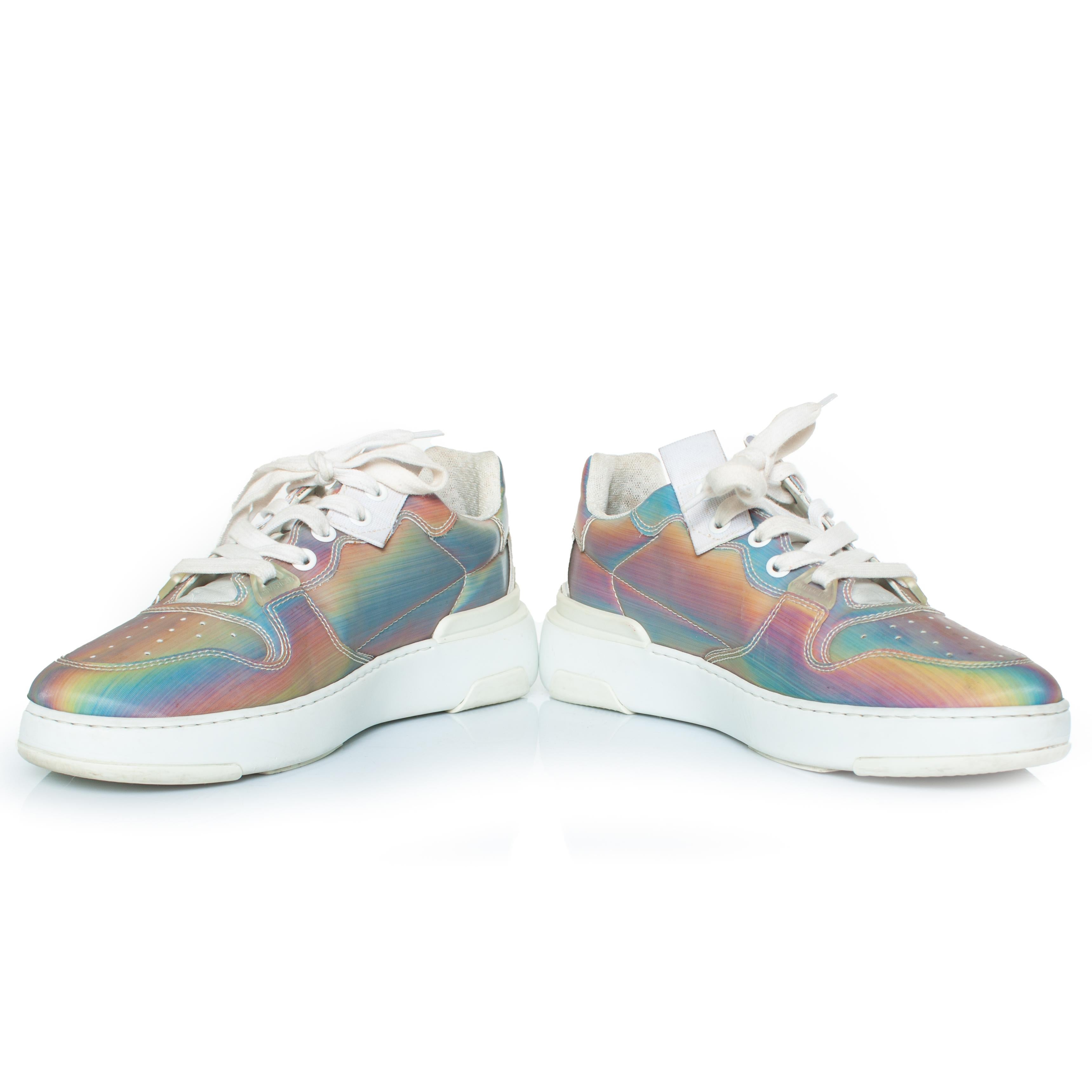 Gray Givenchy, Holographic wing sneakers For Sale