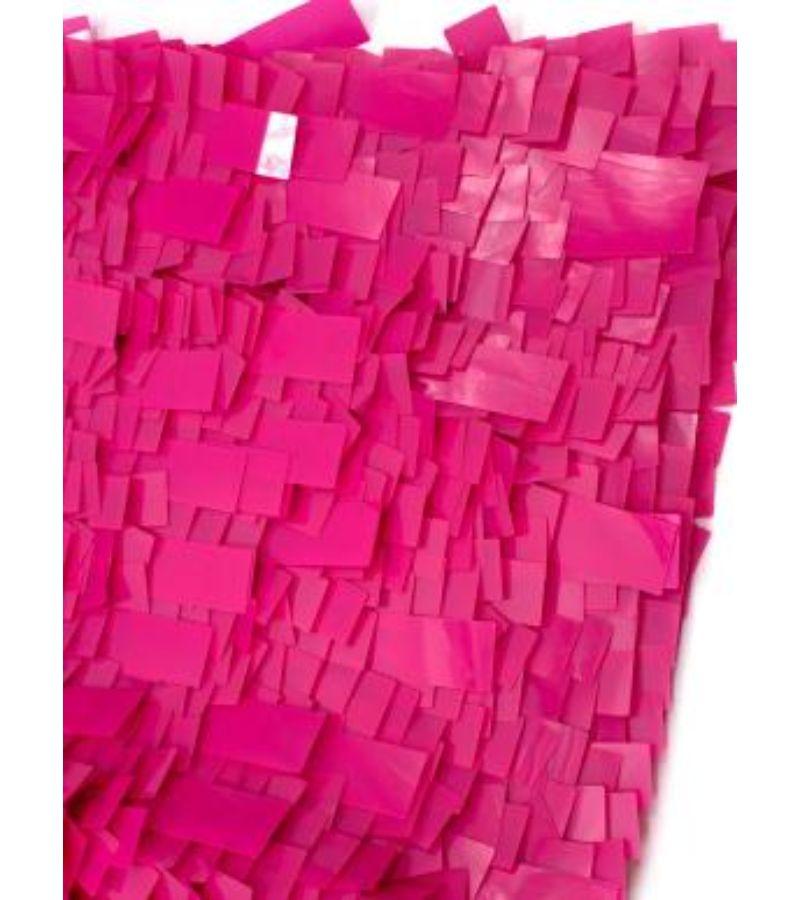 Givenchy Hot Pink Sequin and Chain Strap Cocktail Dress For Sale 1
