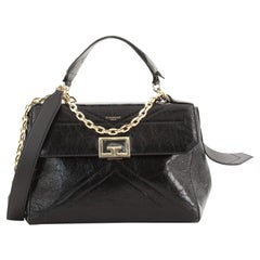 Givenchy ID Flap Bag Crinkled Glazed Leather Medium