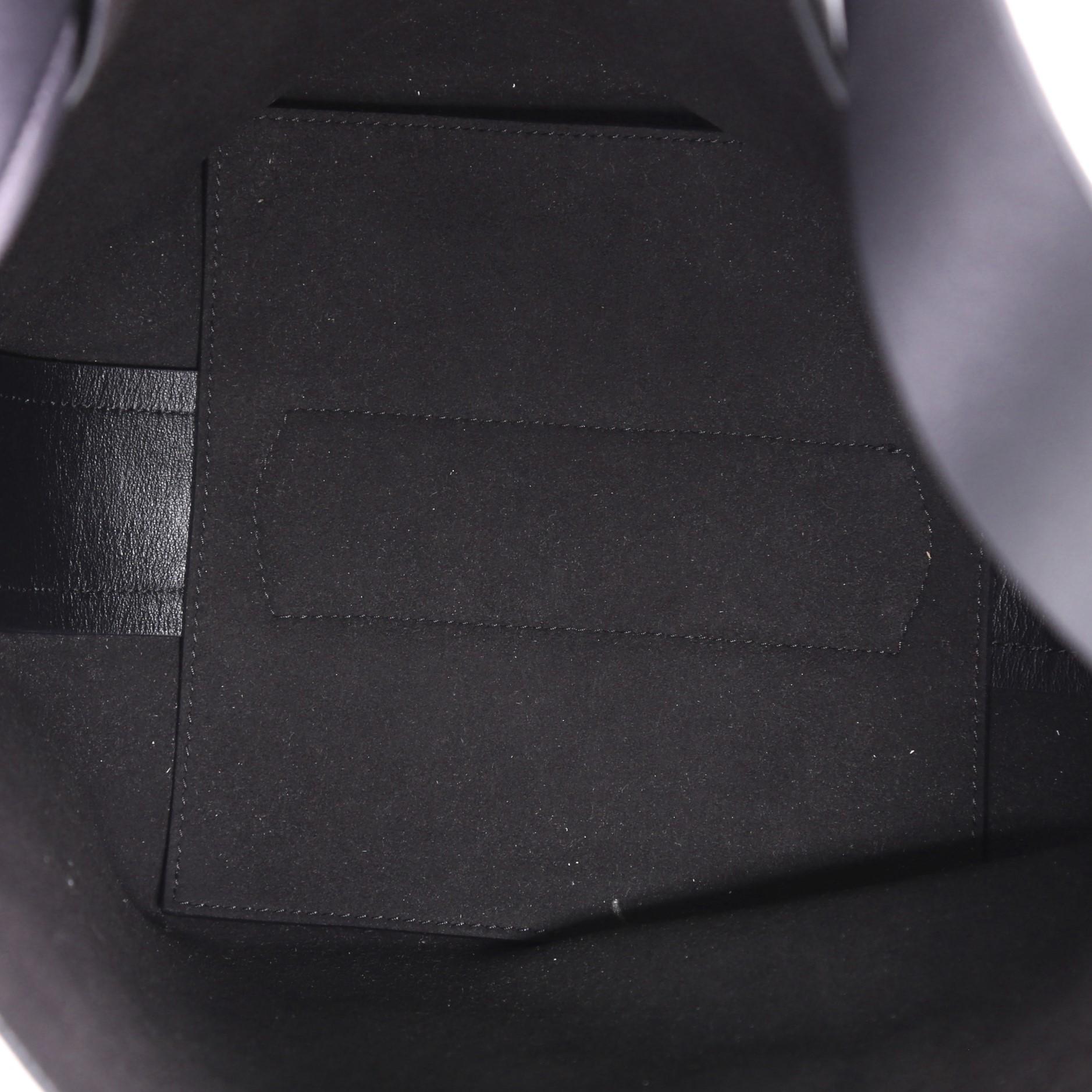 Black Givenchy Infinity Bucket Bag Leather Medium