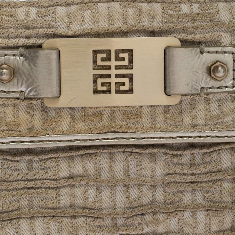 Givenchy Ivory Fabric Flap Compact Wallet 2