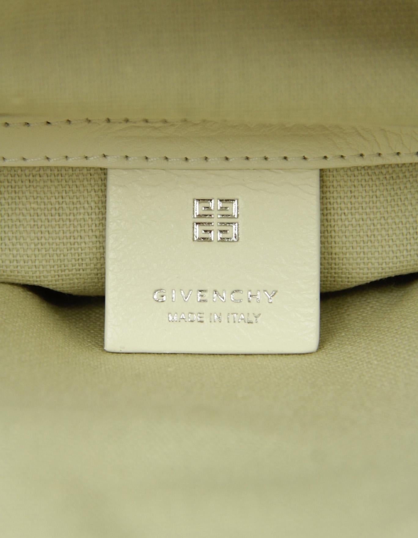 Givenchy Ivory Medium Calfskin Leather Voyou Shoulder Bag 2