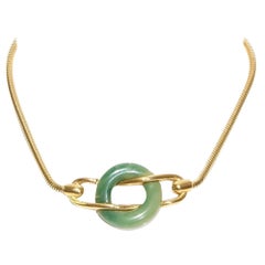 Givenchy Jade Choker Necklace 