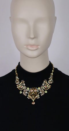 GIVENCHY Jewelled Gold Tone Necklace