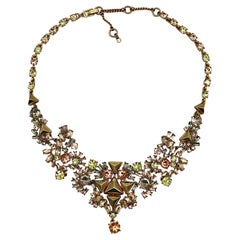 GIVENCHY Jewelled Gold Tone Necklace