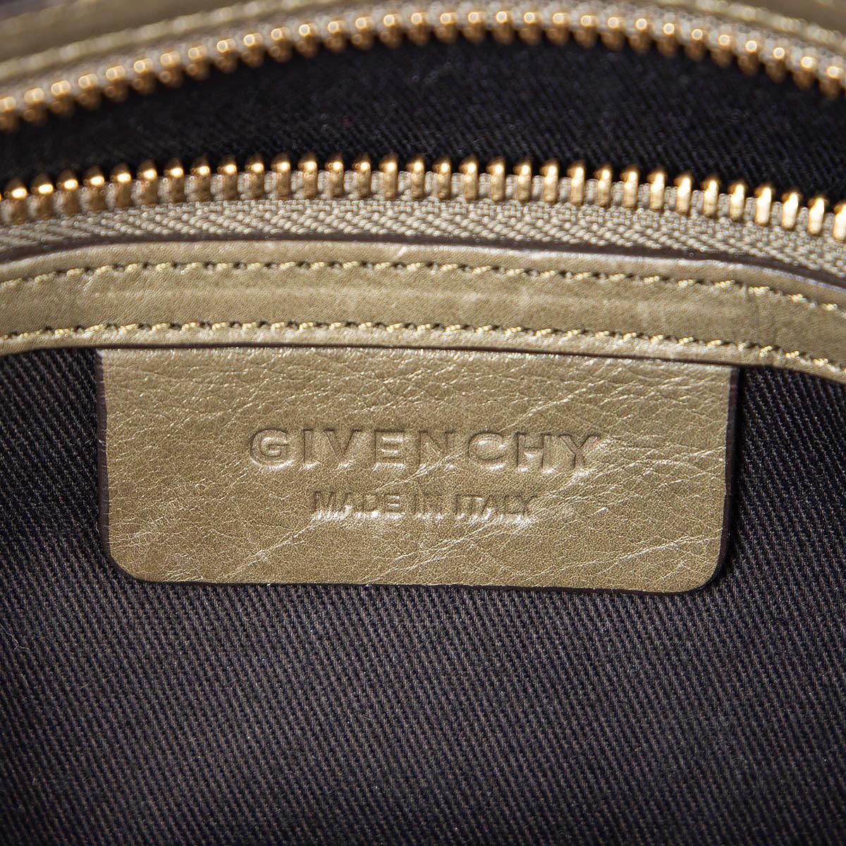 GIVENCHY khaki green leather NIGHTINGALE DOME Shoulder Bag For Sale 1