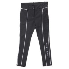 Givenchy Kids Schwarze bestickte Hose aus Baumwollmischung mit Logo-stickerei 4 Yrs