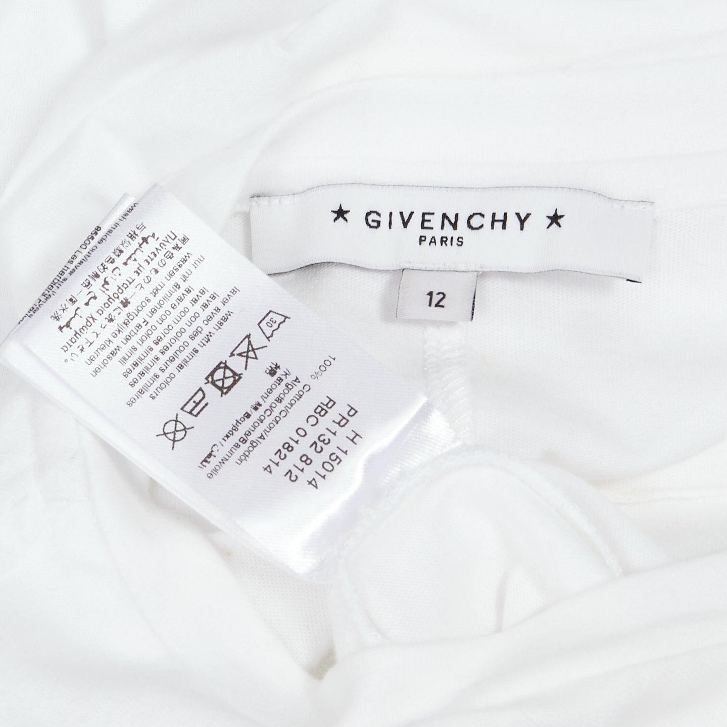 GIVENCHY KIDS logo print 3/4 sleeves cropped tshirt 12Y For Sale 4
