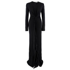 Givenchy Knotted Gown in Black Jersey - Size US 4