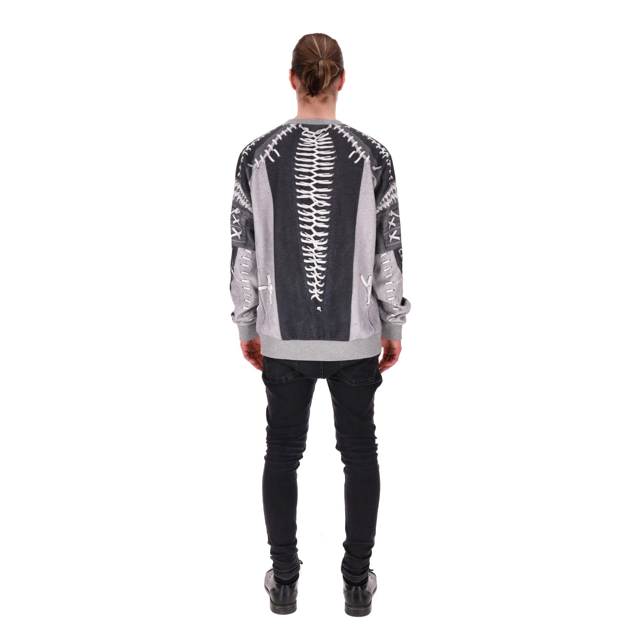 Givenchy Lace-Up Detail Sweatshirt In Excellent Condition For Sale In London, GB