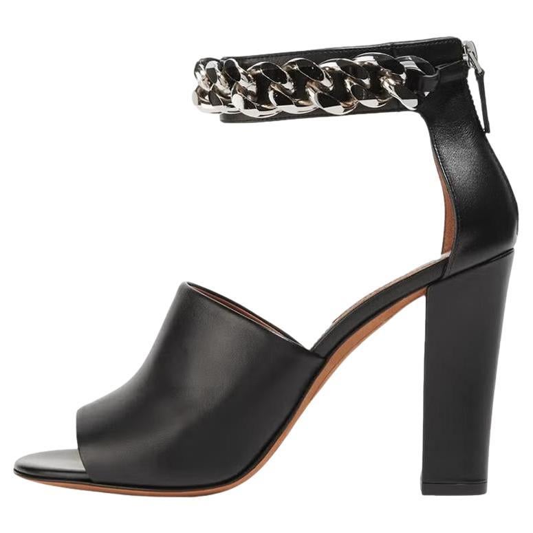 Givenchy Lambskin Sandals With A Chain Detail For Sale