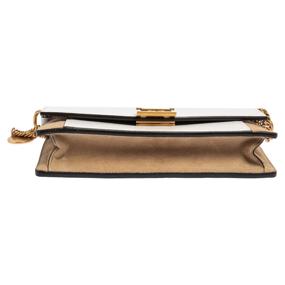 Givenchy Leather and Suede Mini GV3 Crossbody Bag 3