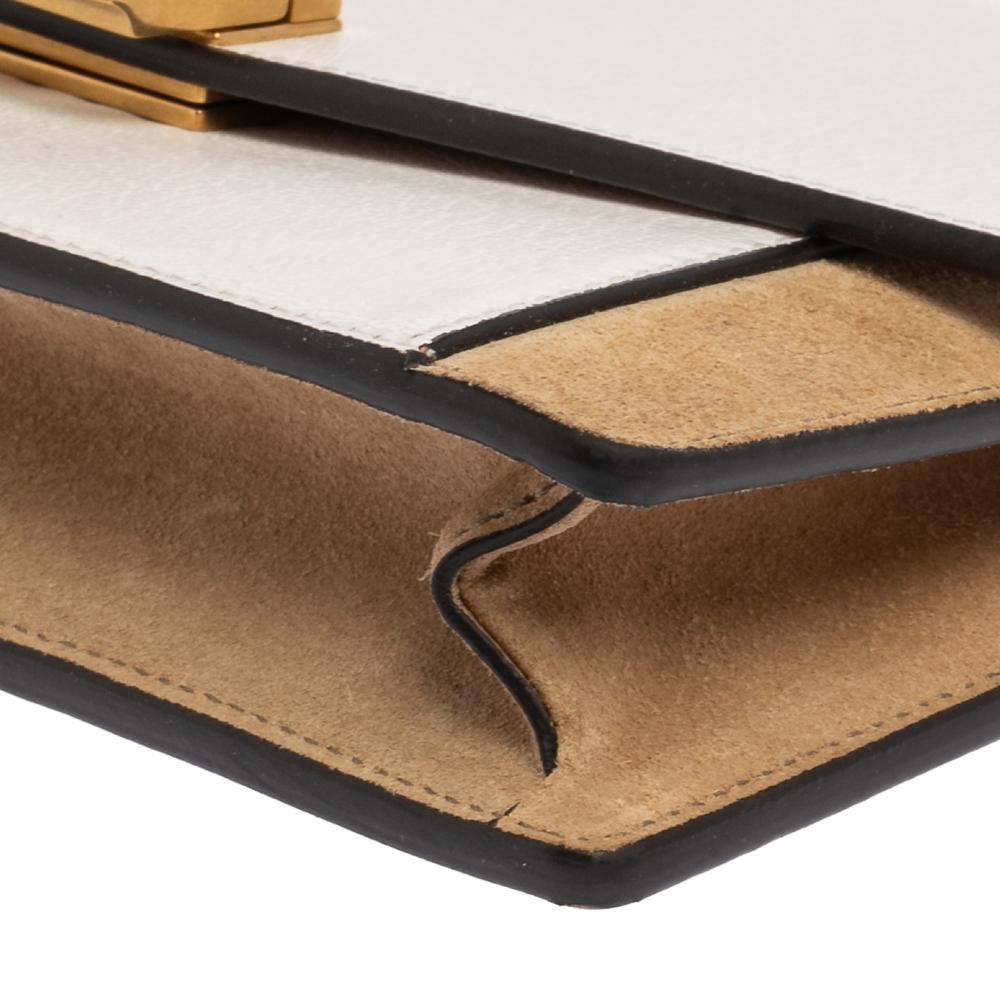Givenchy Leather and Suede Mini GV3 Crossbody Bag 1
