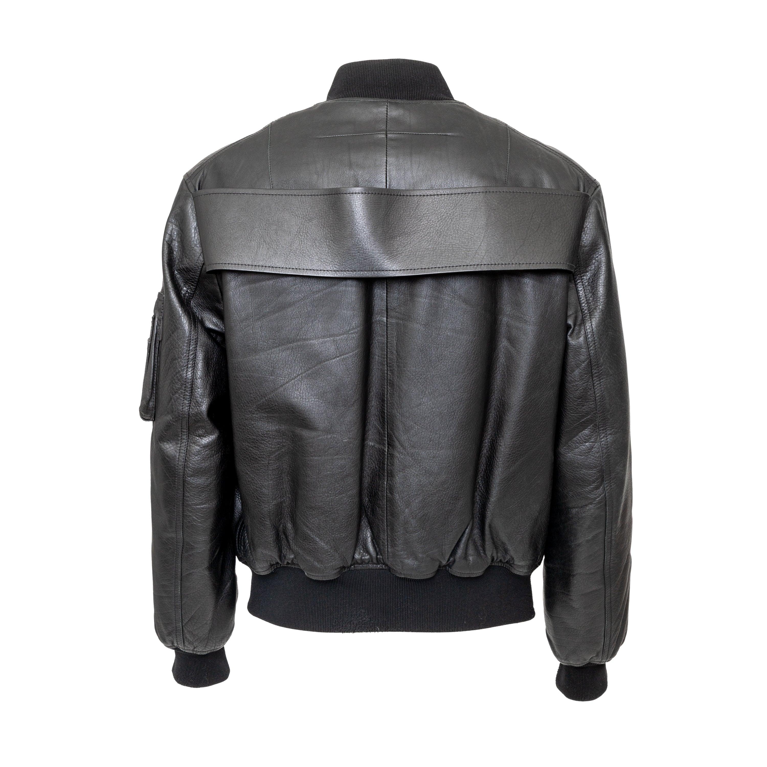 Givenchy Leather Bomber Jacket - '10s In Excellent Condition For Sale In Milano, IT