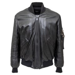 Givenchy Leather Bomber Jacket - '10s