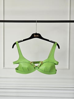 Givenchy Leather Bustier Bra SS23 green top / summer Ibiza / Mykonos