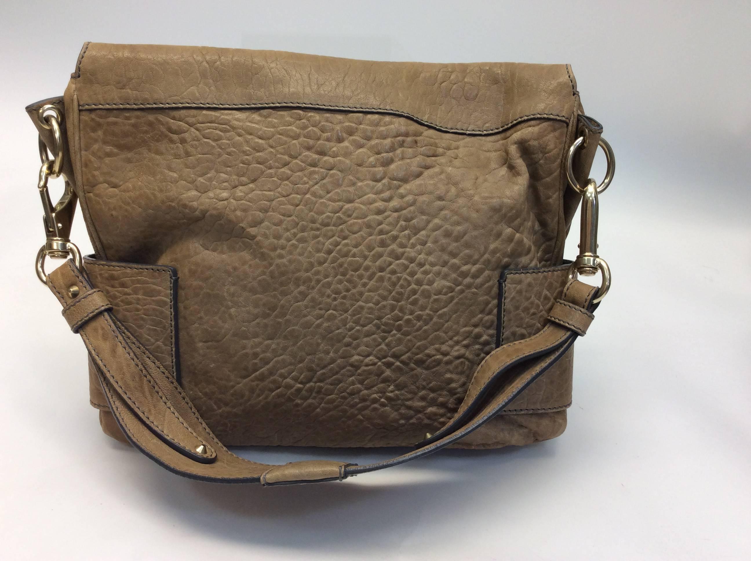 Brown Givenchy Leather Camel Handbag For Sale