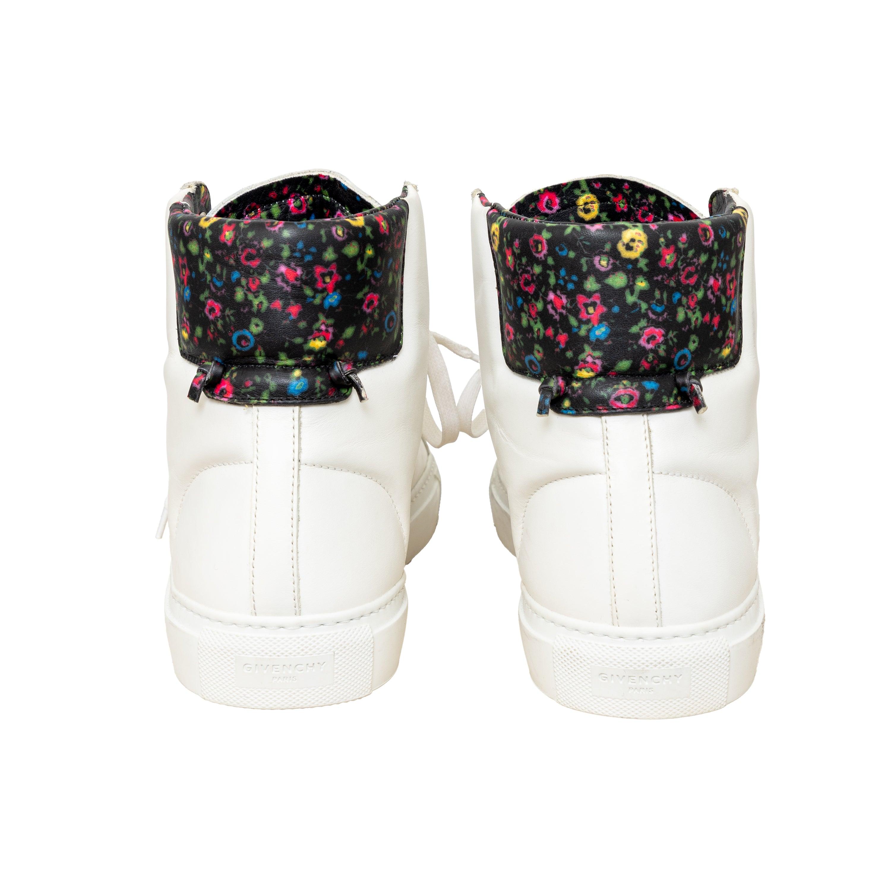 Men's Givenchy Leather High Top Sneakers - '10s For Sale