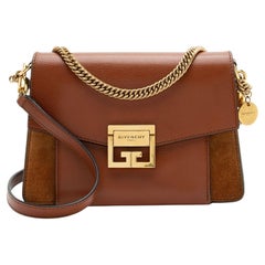Givenchy Leather Suede GV3 Small Shoulder Bag