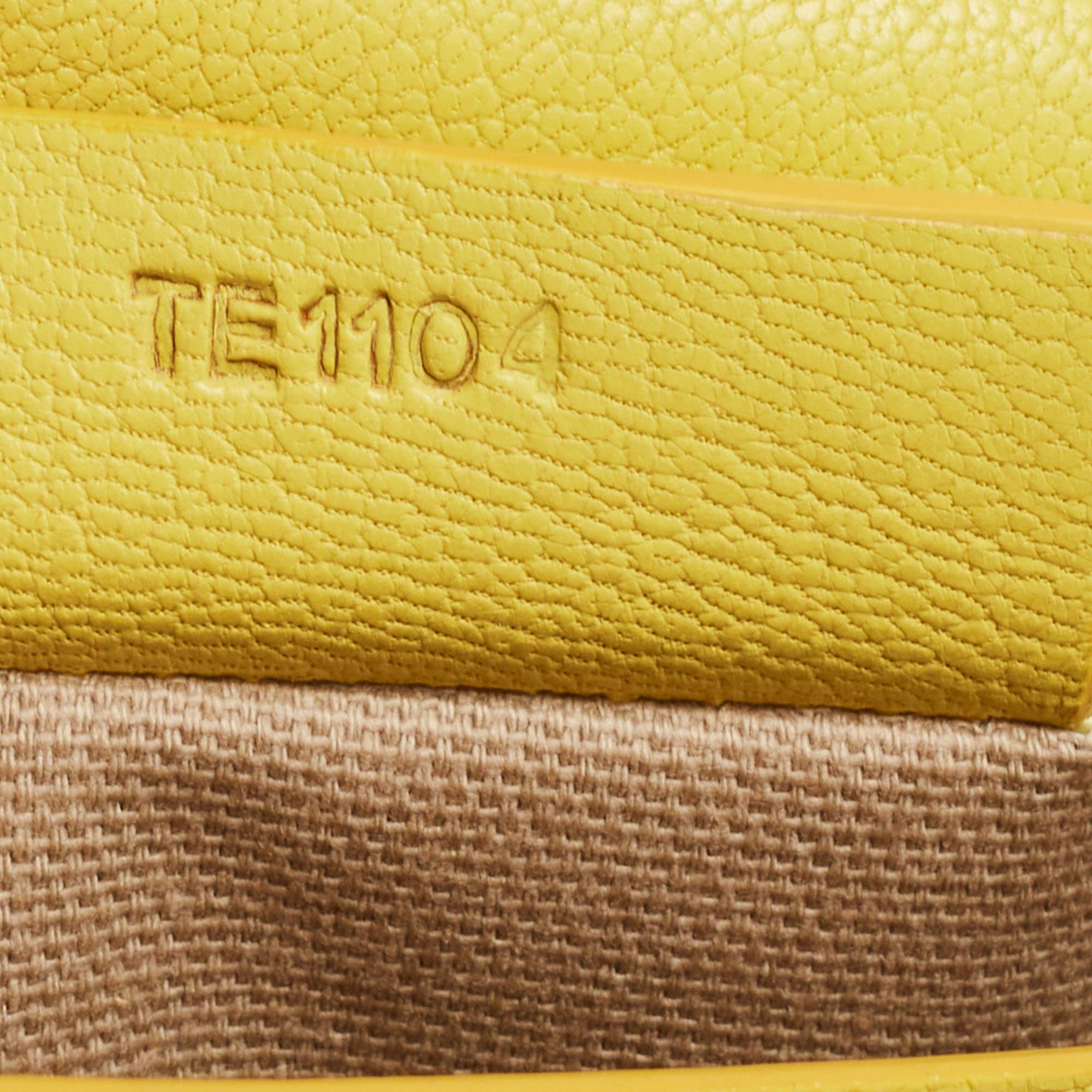 Givenchy Lemon Yellow Leather Medium Envelope Antigona Clutch 8