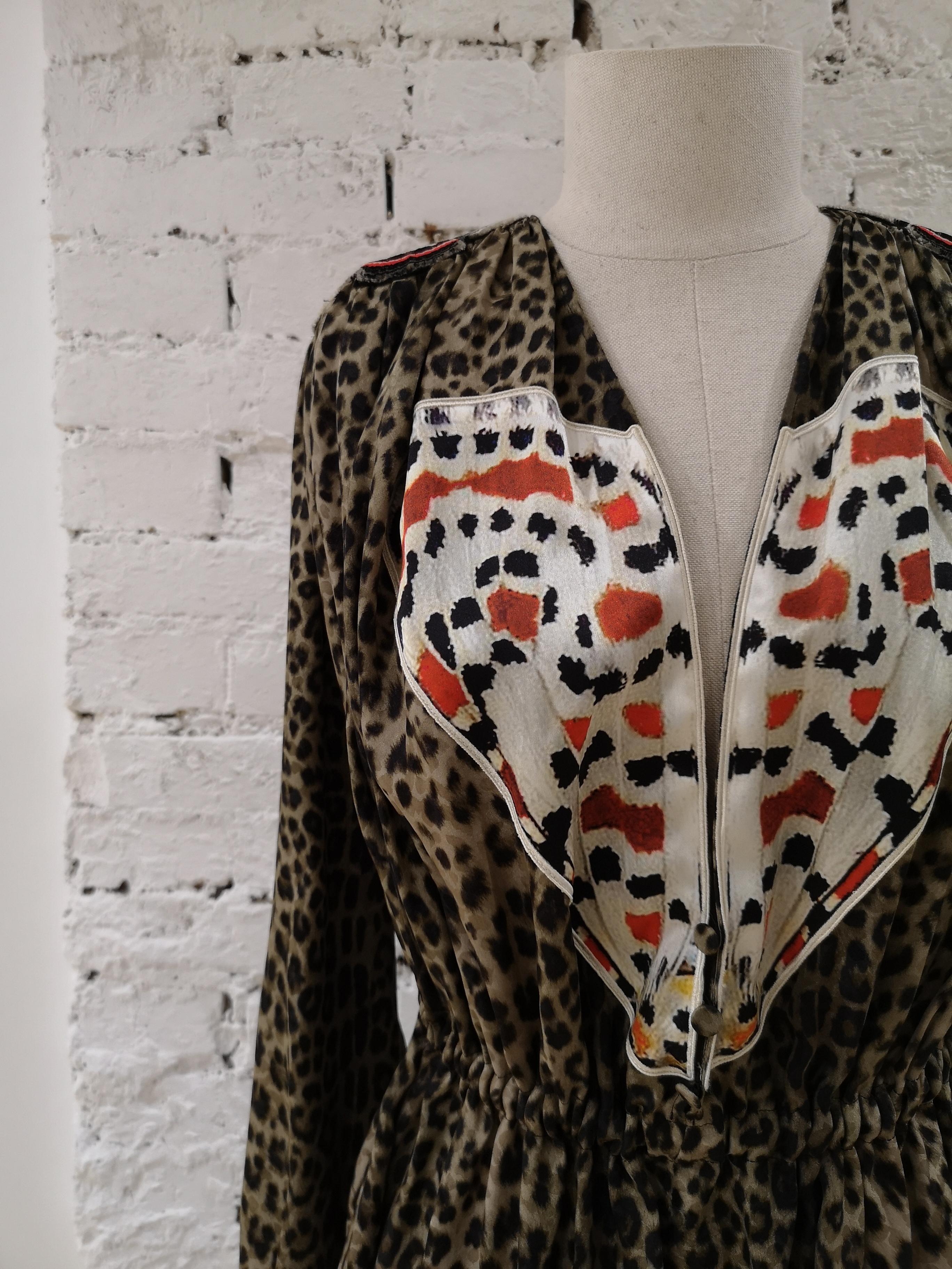 Givenchy Leopard Butterfly Dress In Good Condition In Capri, IT